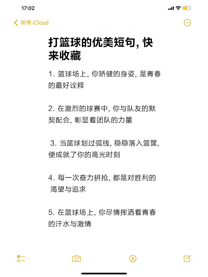坚持训练篮球的名言